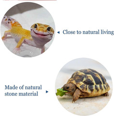 Reptile Basking Platform Rock Tortoise Habitat Accessories Slate Rocks for Rept
