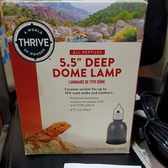 Thrive 5.5″ Deep Dome Lamp For Reptiles 6 ft Cord, On/Off Switch NEW