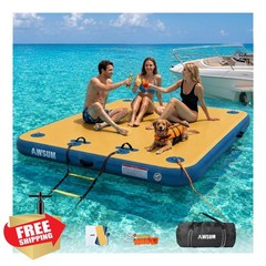 AWSUM Floating Dock Brown/Blue 5’x6′