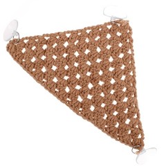 Reptile Cage Hammock Brown Cotton Rope Pet Bed Hanging for Lizards and Snakes