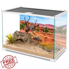 AWERT 36x18in Reptile Habitat Background Blue Sky Orange