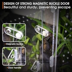 Acrylic Jumping Spider Enclosure – Insect Terrarium for Spiders, Mantises, Taran