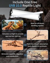 T8 Reptile Light Fixture Combo Kit 15W New Upgrade UVB Reptile Light Fixture …