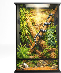 67 Gallon Tall PVC Reptile Enclosure,24″X18″X36″ Reptile Tank Large Terrarium fo