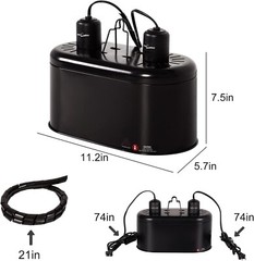 Reptile Heat Lamp Reptile Light Fixture Combo Pack, 100W UVA Turtle Basking S…