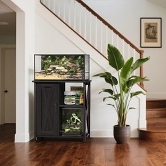 Herture 45-67 Gallon Reptile Tank Stand with Power Outlet, Terrarium Stand wi…