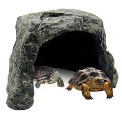 BNOSDM Reptile Hideout,Tortoise Hide Cave,Resin Rock,Bearded Dragon Hideaway,…