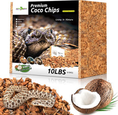 72 Quart Reptiles Coconut Chip Substrate, Coco Husk Reptiles Bedding for Ball Py