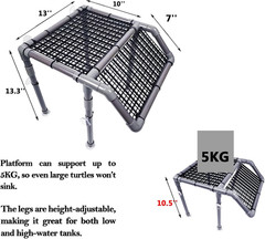 Extra Large Turtle Basking Platform for Aquatic Turtles Tanks Accessories Ramp,