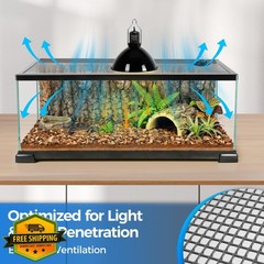 REPTI ZOO Terrarium Screen Cover 30×12 inch