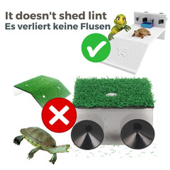 Turtle Basking Platform Rampe – Kunststoff Schildkröte Sonneninsel mit Futternap