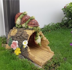 Turtle Statue Deco Rain Gutter Diverter Extension Downspout Splash Block | Ec…