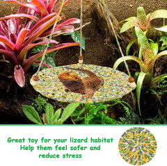Bearded Dragon Bed, Large Reptile Hammock for Lizard Cage, Gecko & Chameleon Acc