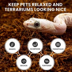 ReptiEarth Reptile Bedding Fluffy Coconut Fiber Substrate 36 Quart Organic Coco