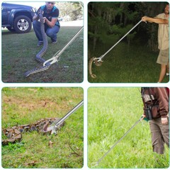 47in Wide Jaw Snake Tongs Grabber Catcher Stick Reptile Handling Tool with Lock