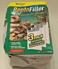 Tetrafauna ReptoFilter Medium Filter Cartridge Replacements, 3 Count, New