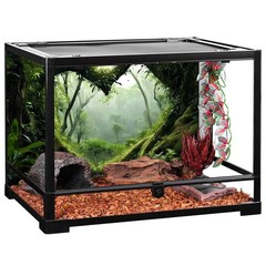 AWERT 48×24 inches Polyester Tropical Rainforest Terrarium Background Stream …
