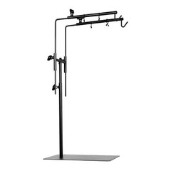 Reptile Dual Lamp Stand Metal Adjustable 15.5-37.5 Inch Lamp Holder Bracket L…