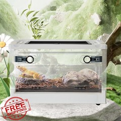 PINVNBY Reptile Feeding Box White Wheels