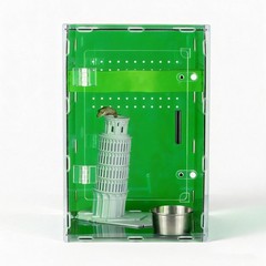 8x8x12 Acrylic Terrarium Reptile Tank – Cyberpunk Deep Green Reptile Enclo