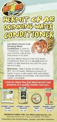 Zoo Med Hermit Crab Drinking Water Conditioner Instantly Removes Chorine 2.25-Oz