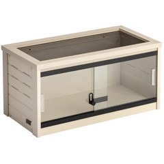 Glass Front Reptile Habitat Enclosure, Easy to Clean Design–