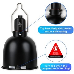 Reptile Light Fixture 5.5 Inch Optical Reflection Deep Dome Heat Basking