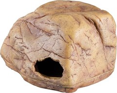 Stress-Free Medium Reptile Hideout – Natural Resin Gecko Cave for Terrariums