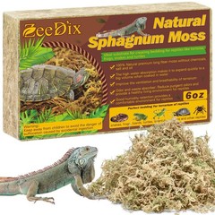 6 oz Premium Sphagnum Moss Reptiles 8 qt Dried Long Fiber Terrarium Bedding