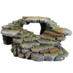 (REP183) Reptology Shale Scape Step Ledge & Cave Hideout – Decorative Resin f…