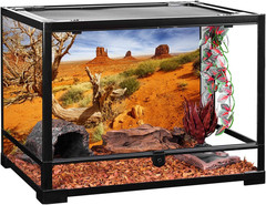 36X18 Inches Reptile Habitat Background Orange Desert Terrarium Background Durab