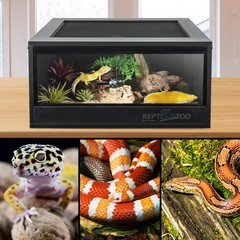 20 Gallon PVC Reptile Terrarium, 24x18x12 inch Reptile Tank for Crested Gecko…