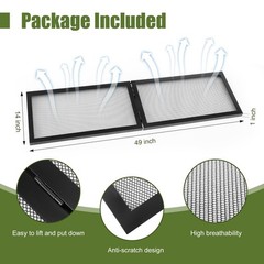 Landhoow 55 Gallon Screen Cover for Hinged Door Pet Reptile Terrarium Screen …