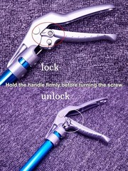 60″ Professional All-Aluminum Alloy Snake Tong Reptile Grabber Tool with Lock