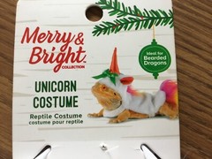 Bearded Dragon Holiday Unicorn Reptile Animal Costume Halloween