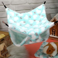 2 Pack Hanging Pet Hammock for Small Animals Chinchilla Parrot Hamster Rat [