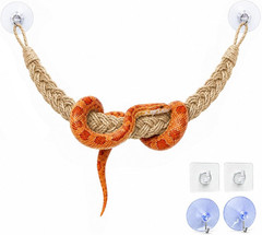 Snake Enclosure Accessories, Reptile Climbing Toy with Suction Cups and Hooks fo