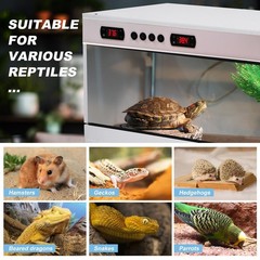 PVC Reptile Enclosure, 40″x16″x16″ Reptile Tank for Bearded Dragon Snake Gecko