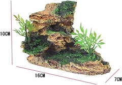 Reptile Small Hide, Turtles Hide Cage, Artificial Plant Rock, Humidified Habitat