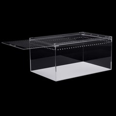 2.5 Gallon Magnetic Acrylic Large Enclosure Reptile Breeding Box Terrarium Cage