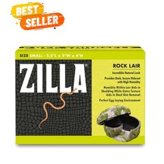 Zilla Rock Lair: Naturalistic Hide for Snakes & Lizards – Supports Shedding