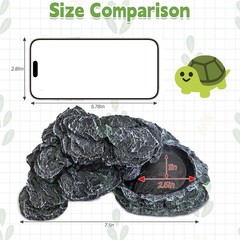 Elegant Resin Hide for Reptiles – Easy-Clean Basking Dock for Healthy Living