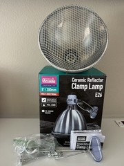 Arcadia Ceramic Reflector Clamp Lamp E26 8″/200mm Max 250W RARM160Z