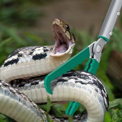 78″ Extendable Snake Grabber Reptile Tongs Rattle Snake Catcher Wide Jaw Hand…