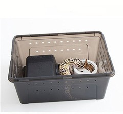 Hypeety Reptile Hide Box, Small Animal Hideaway, Hides with Texture Help Peel…