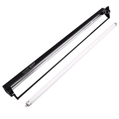 Aiicioo T5 UVB Lighting Combo Kit – Desert 10.0 Terrarium 22Inch 24W, Black