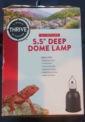 New in Open Box Thrive 5.5″ Deep Dome Lamp For Reptiles 6 ft (FREE SHIPPING)