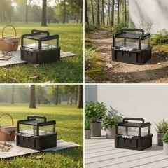 Reptile Carrier Portable Reptile Transport Box Transparent for Veterinary