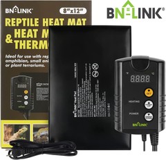 BN-LINK Reptile Heating Pad with Digital Thermostat Under Tank Heater Terrarium