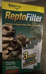 3-PACK MEDIUM TetraFauna ReptoFilter Disposable Aquarium Filter Cartridges